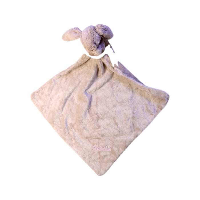 A Beige Safety Blankets from Jellycat in size O/S for neutral. (Front View)