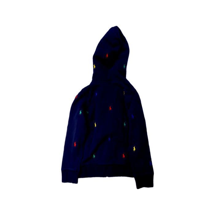A Navy Hooded Sweatshirts from Polo Ralph Lauren in size 5T for girl. (Back View)