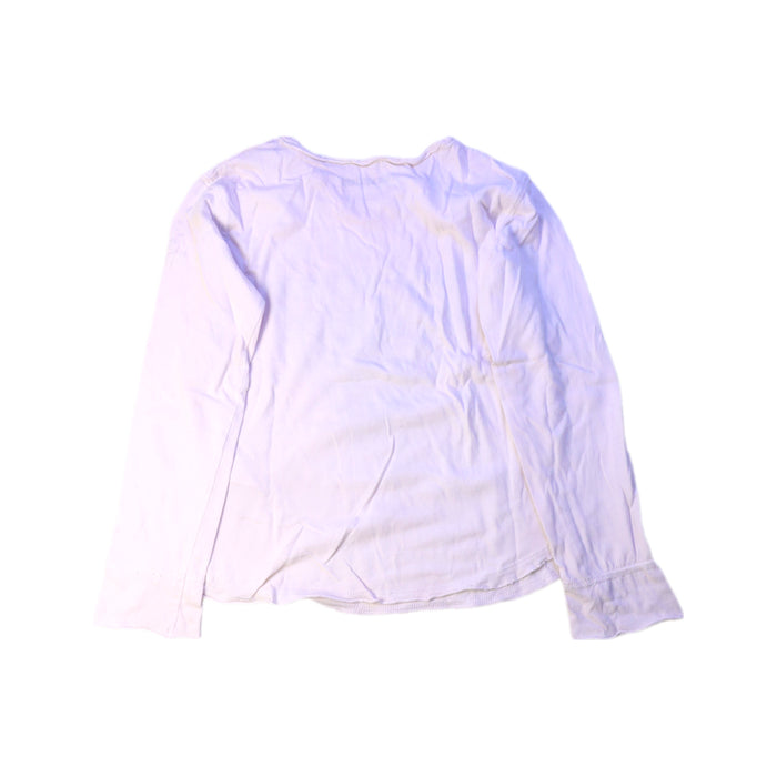 A White Long Sleeve Tops from Zadig & Voltaire in size 6T for girl. (Back View)