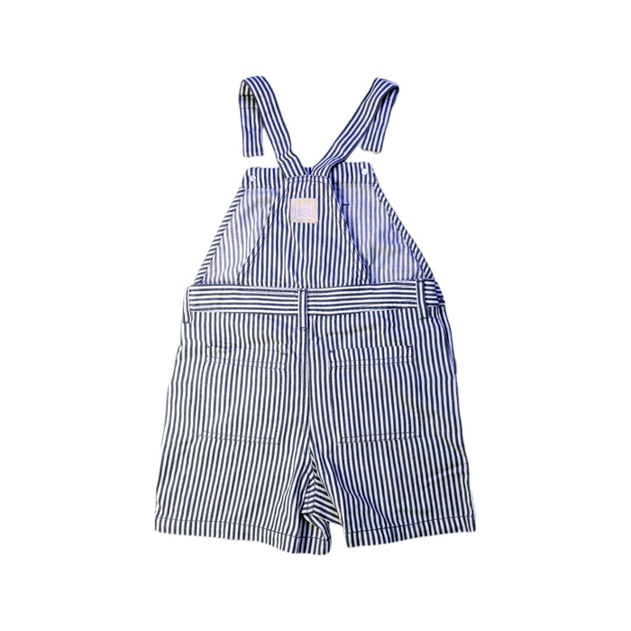 A Blue Overall Shorts from Liewood in size 6T for neutral. (Back View)