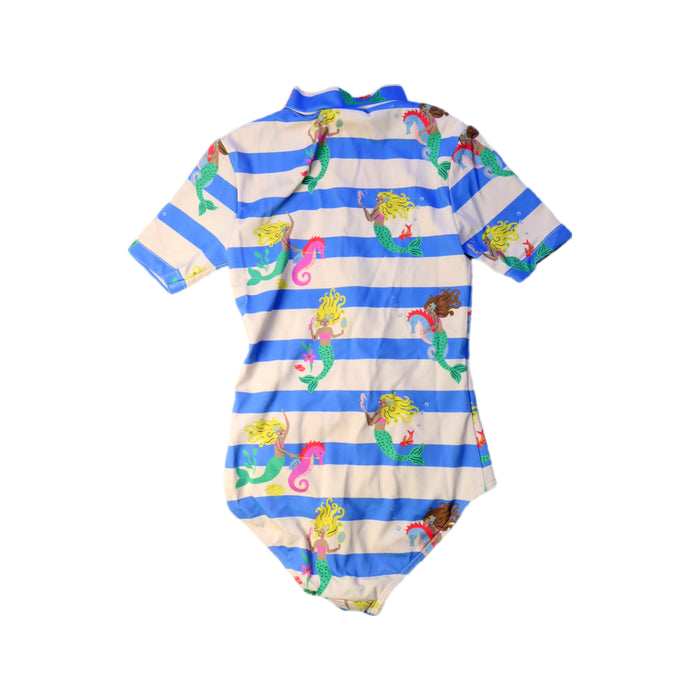 A Blue Rash Guards from Boden in size 6T for girl. (Back View)