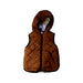 A Brown Outerwear Vests from Liewood in size 4T for boy. (Front View)
