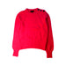 A Pink Buttoned Sweatshirts from J.Crew in size 12Y for girl. (Front View)