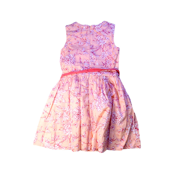 A Pink Sleeveless Dresses from Gingersnaps in size 8Y for girl. (Back View)