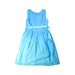 A Blue Sleeveless Dresses from Rachel Riley in size 7Y for girl. (Back View)