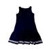 A Navy Sleeveless Dresses from Polo Ralph Lauren in size 8Y for girl. (Front View)