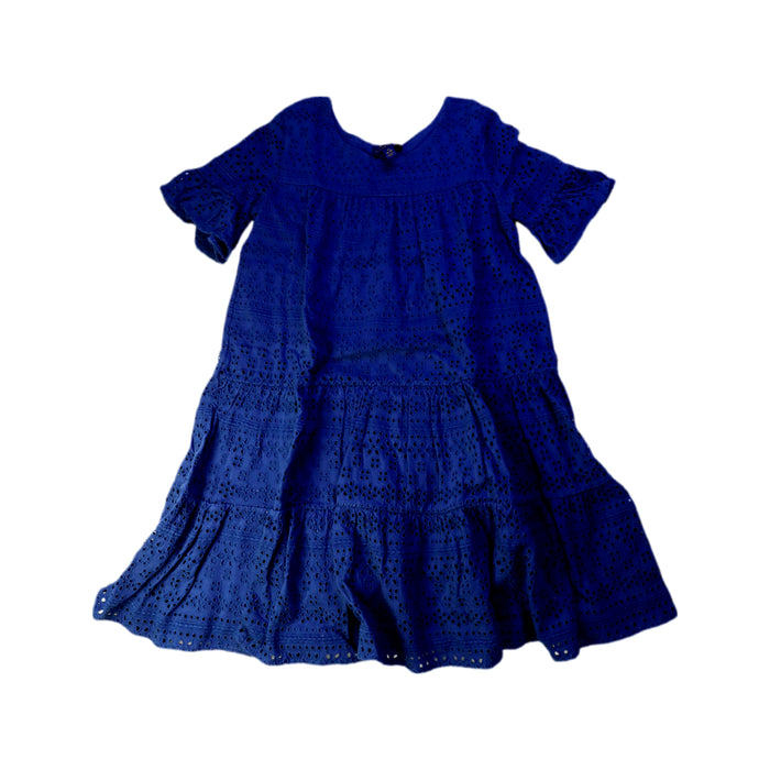 A Blue Short Sleeve Dresses from Polo Ralph Lauren in size 8Y for girl. (Front View)
