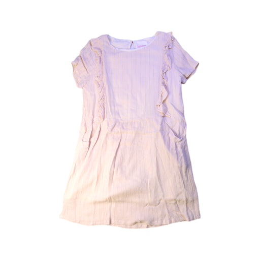 A Ivory Short Sleeve Dresses from Sunset Limonade in size 8Y for girl. (Front View)