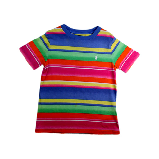 A Multicolour Short Sleeve T Shirts from Polo Ralph Lauren in size 4T for neutral. (Front View)