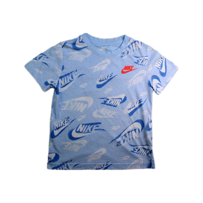 A Blue Short Sleeve T Shirts from Nike in size 6T for boy. (Front View)