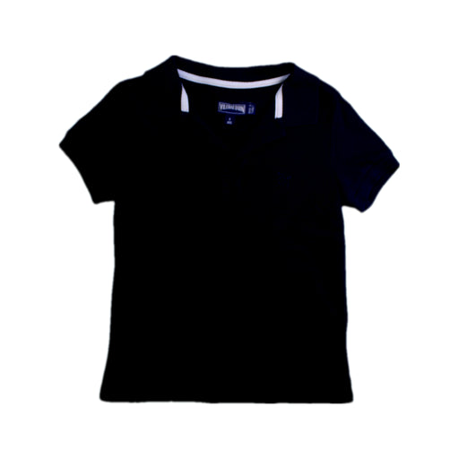 A Navy Short Sleeve Polos from Vilebrequin in size 6T for boy. (Front View)