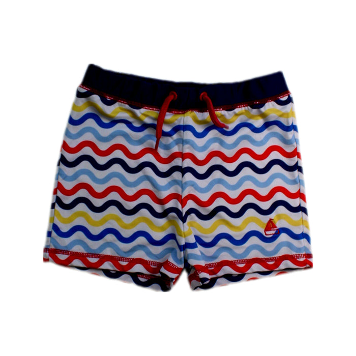 A Multicolour Swim Shorts from Mitty James in size 5T for boy. (Front View)