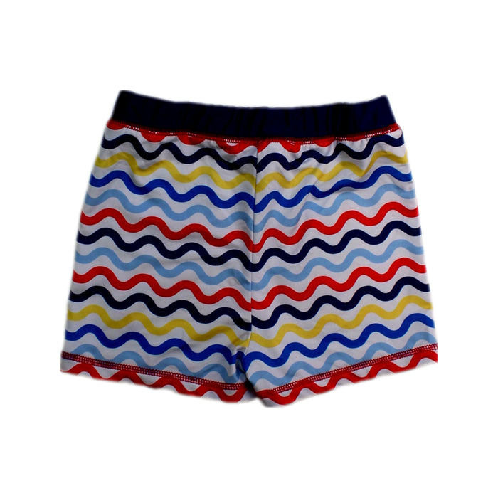 A Multicolour Swim Shorts from Mitty James in size 5T for boy. (Back View)