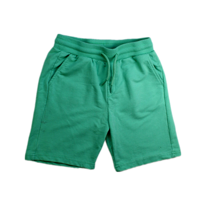A Green Shorts from Mayoral in size 7Y for boy. (Front View)