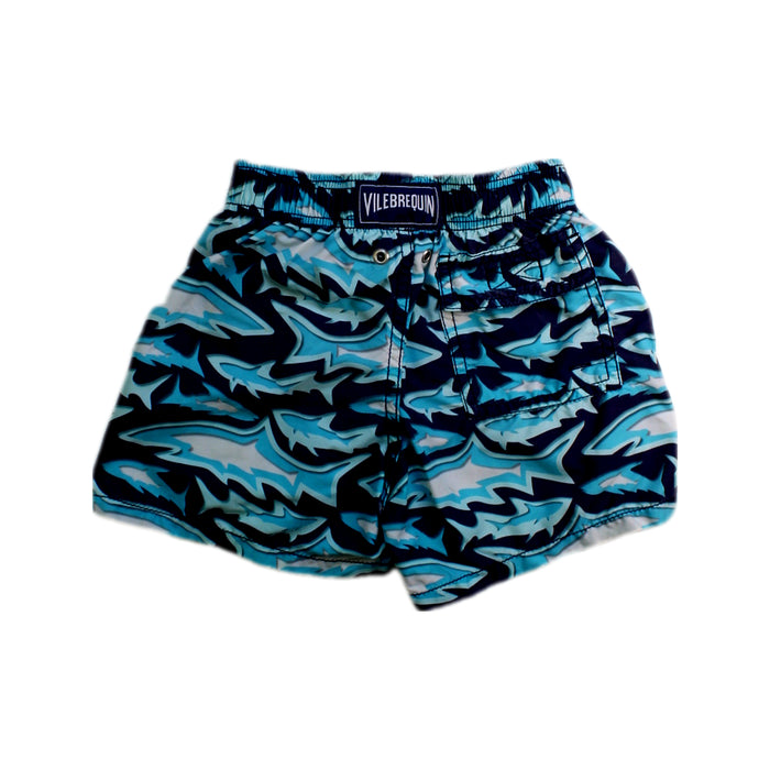A Blue Swim Shorts from Vilebrequin in size 4T for boy. (Back View)