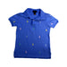 A Blue Short Sleeve Polos from Polo Ralph Lauren in size 4T for boy. (Front View)
