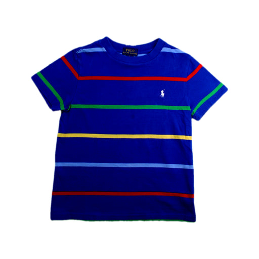A Blue Short Sleeve T Shirts from Polo Ralph Lauren in size 6T for boy. (Front View)