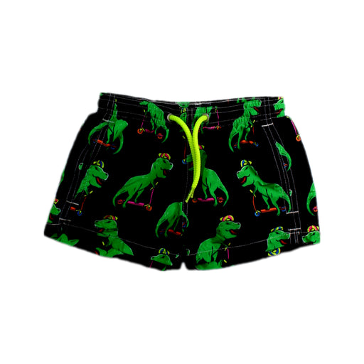A Black Swim Shorts from MC2 Saint Barth in size 4T for boy. (Front View)