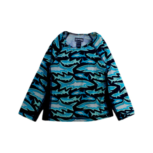 A Blue Rash Guards from Vilebrequin in size 4T for boy. (Front View)