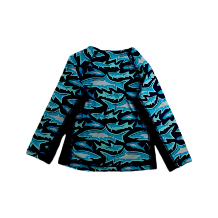 A Blue Rash Guards from Vilebrequin in size 4T for boy. (Back View)