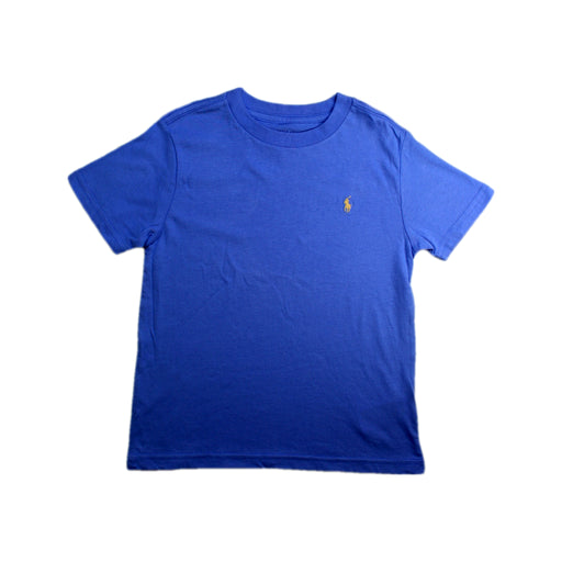 A Blue Short Sleeve T Shirts from Polo Ralph Lauren in size 5T for boy. (Front View)
