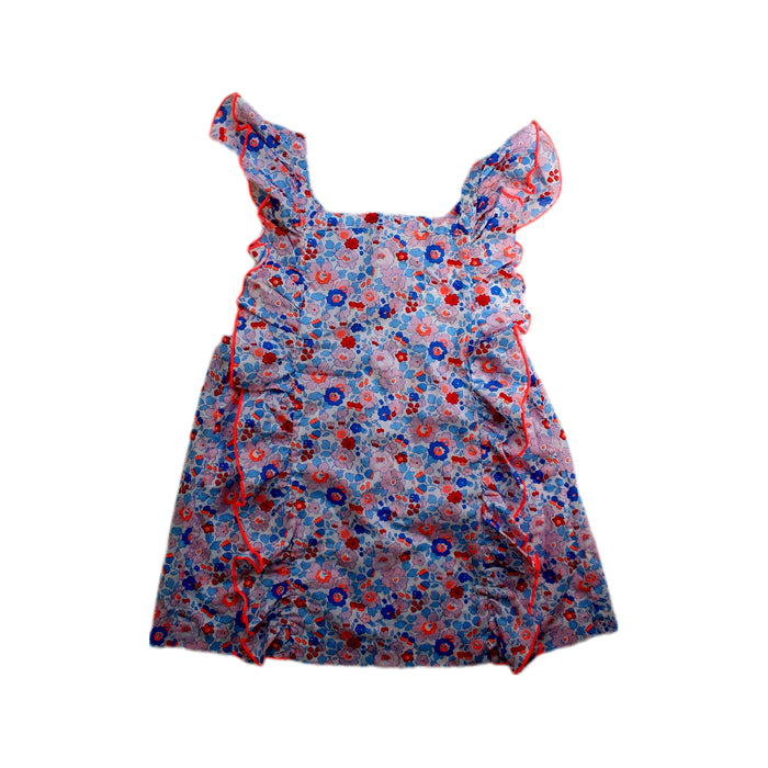 A Pink Sleeveless Dresses from Jacadi in size 12Y for girl. (Front View)