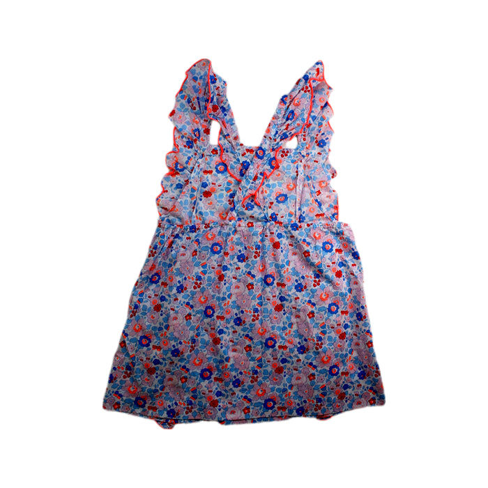 A Pink Sleeveless Dresses from Jacadi in size 12Y for girl. (Back View)
