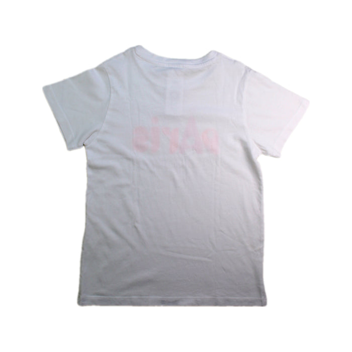 A White Short Sleeve T Shirts from Jacadi in size 8Y for girl. (Back View)