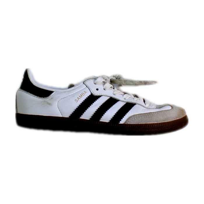 A White Sneakers from Adidas in size 6T for neutral. (Front View)