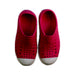 A Pink Slip Ons from Native Shoes in size 6T for girl. (Back View)