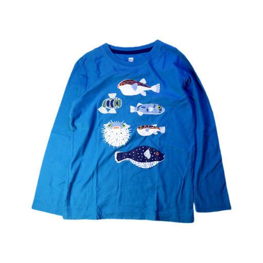 A Blue Long Sleeve Tops from Tea in size 8Y for boy. (Front View)