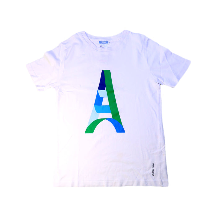 A White Short Sleeve T Shirts from Jacadi in size 10Y for boy. (Front View)