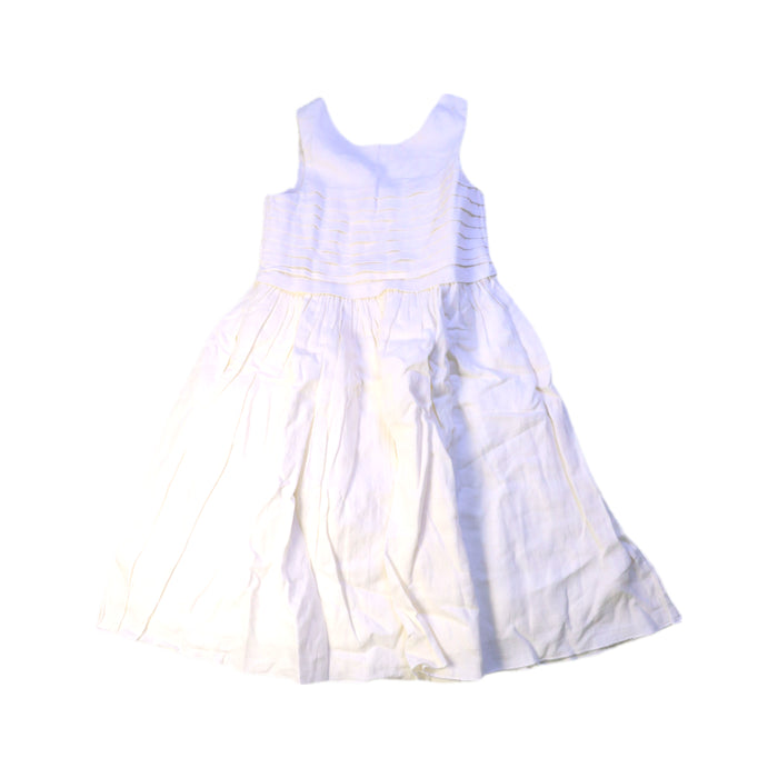 A White Sleeveless Dresses from Jacadi in size 4T for girl. (Front View)