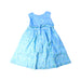 A Blue Sleeveless Dresses from Jim Thompson in size 5T for girl. (Back View)