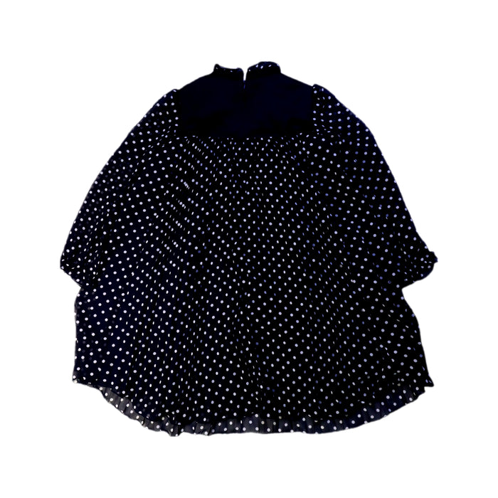 A Navy Long Sleeve Dresses from Familiar in size 4T for girl. (Back View)