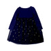 A Navy Long Sleeve Dresses from Hanna Andersson in size 5T for girl. (Back View)