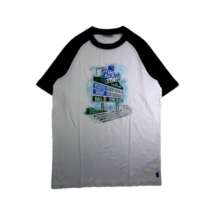 A White Short Sleeve T Shirts from Scotch & Soda in size 14Y for boy. (Front View)