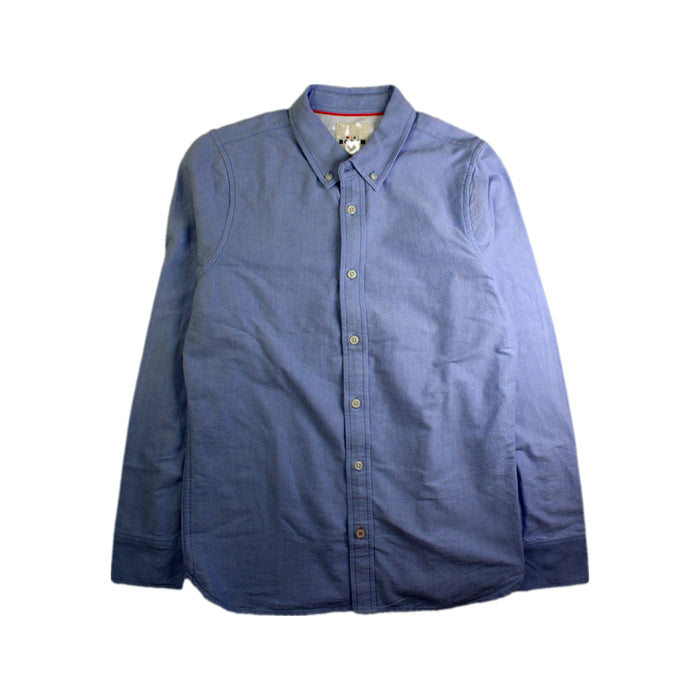 A Blue Long Sleeve Shirts from Boden in size 13Y for boy. (Front View)