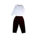 A Red Pants Sets from Patachou in size 5T for boy. (Back View)