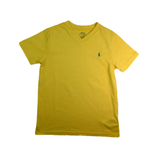 A Yellow Short Sleeve T Shirts from Polo Ralph Lauren in size 6T for boy. (Front View)
