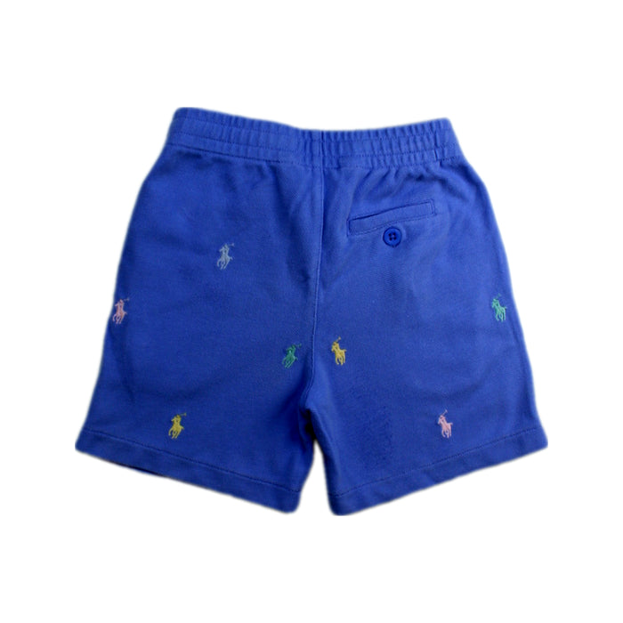 A Blue Shorts from Polo Ralph Lauren in size 3T for boy. (Back View)
