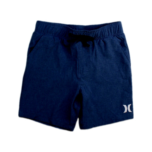 A Navy Shorts from Hurley in size 4T for boy. (Front View)