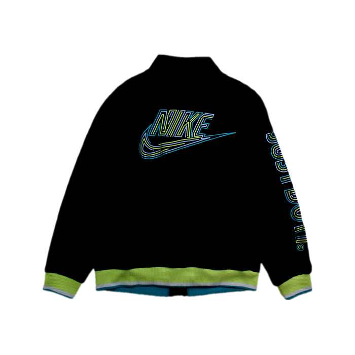 A Black Lightweight Jackets from Nike in size 6T for boy. (Back View)
