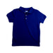 A Navy Short Sleeve Polos from Mayoral in size 5T for boy. (Front View)