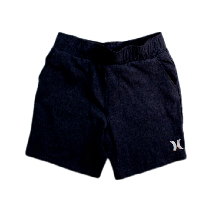 A Navy Shorts from Hurley in size 4T for boy. (Front View)