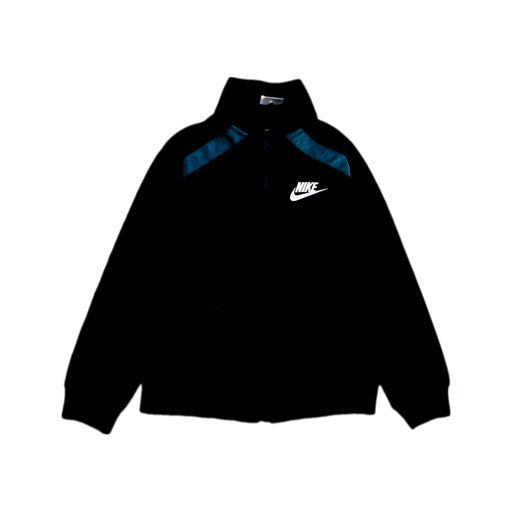A Black Lightweight Jackets from Nike in size 5T for boy. (Front View)