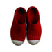 A Red Slip Ons from Native Shoes in size 6T for neutral. (Back View)