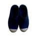 A Navy Slip Ons from Native Shoes in size 7Y for neutral. (Back View)
