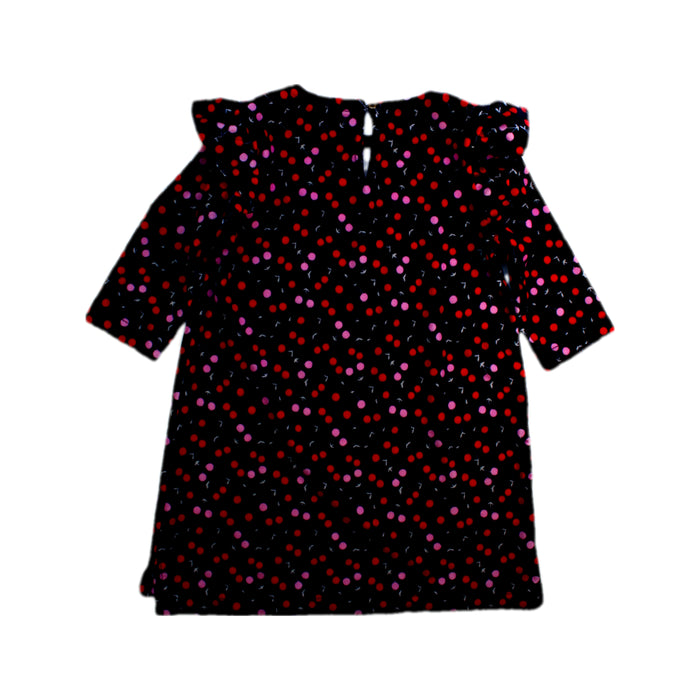 A Black Long Sleeve Dresses from Crewcuts in size 4T for girl. (Back View)