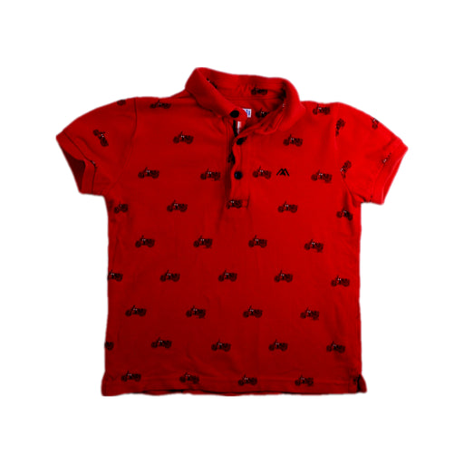 A Red Short Sleeve Polos from Mayoral in size 2T for boy. (Front View)